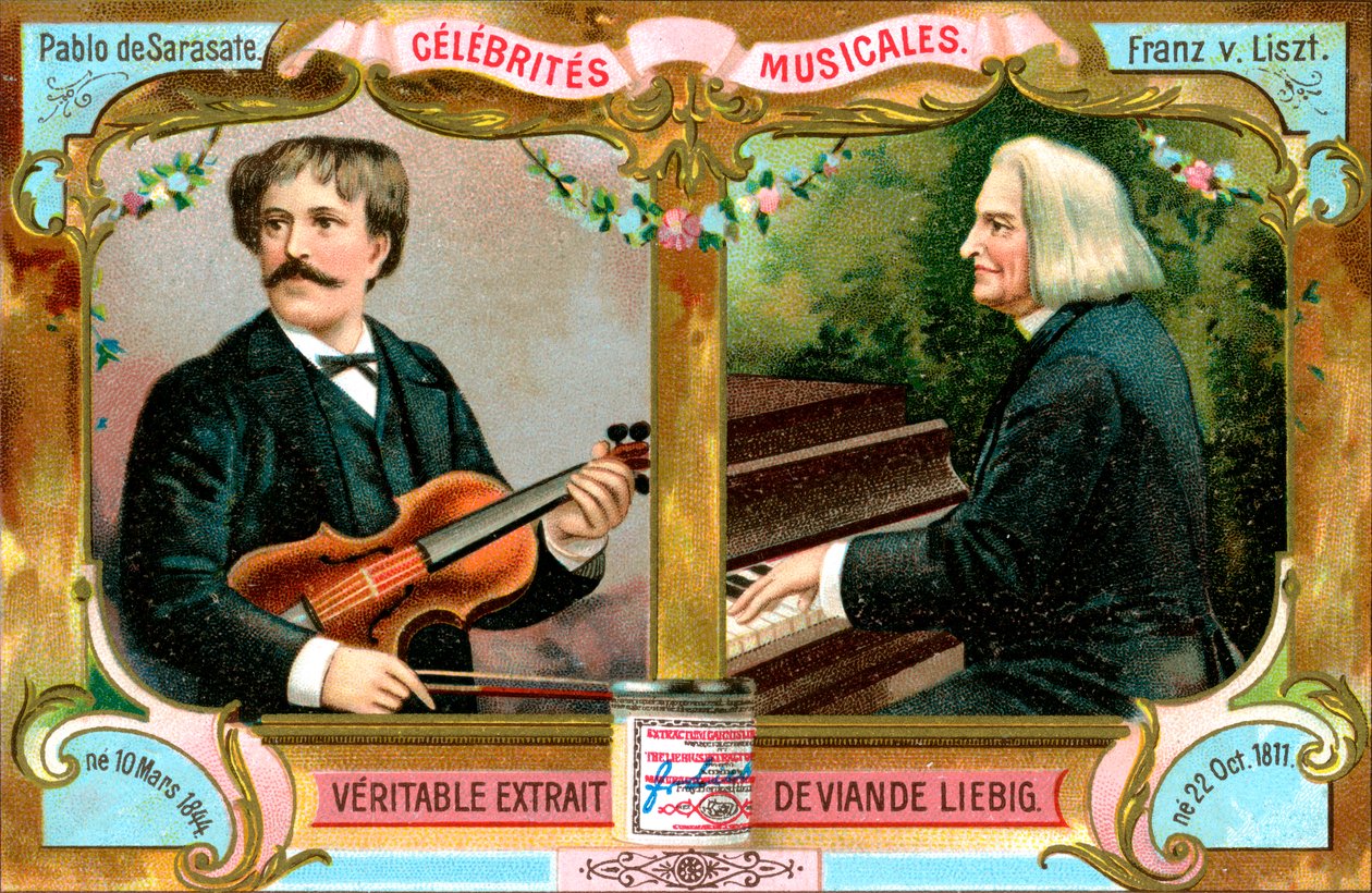 Pablo de Sarasate és Liszt Ferenc, c1900 alkotó: Unbekannt