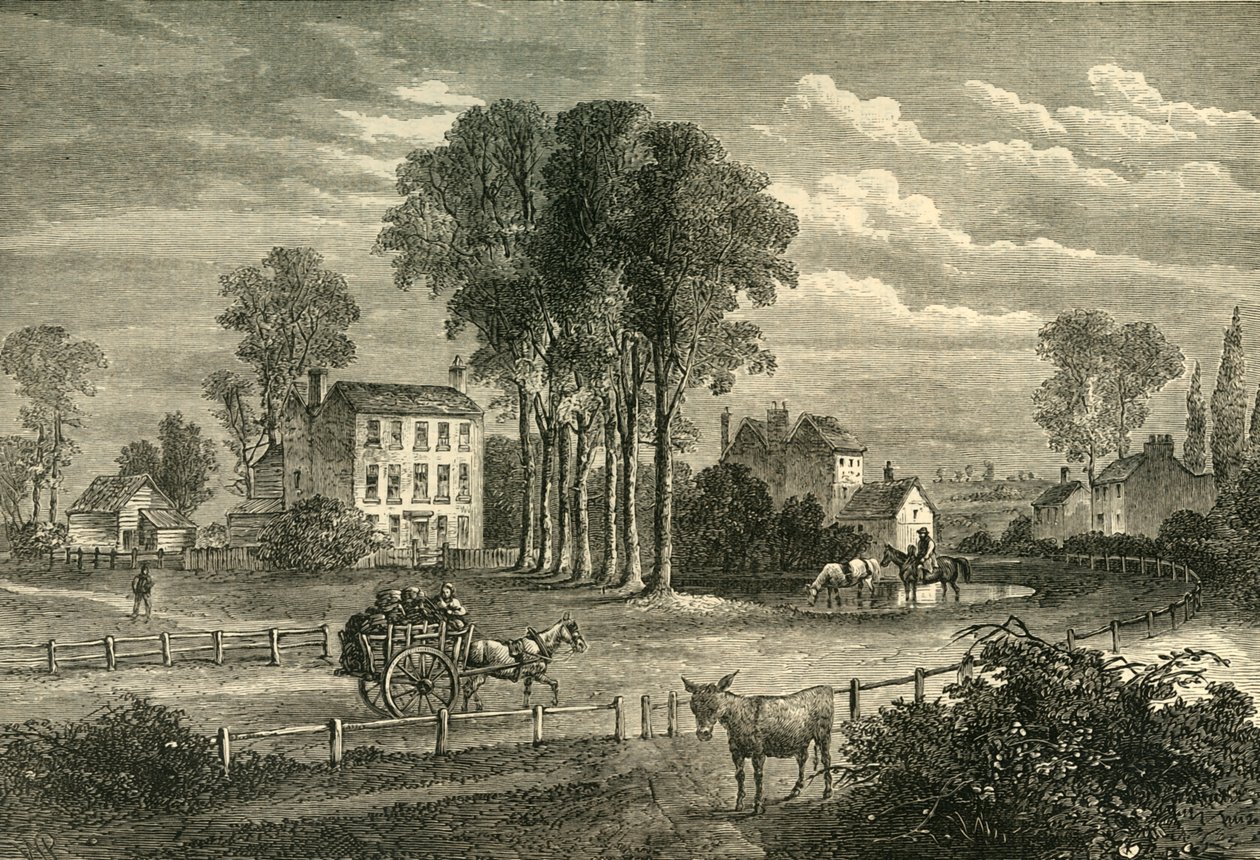 Paddington Green 1750-ben, 1876 körül. alkotó: Unbekannt