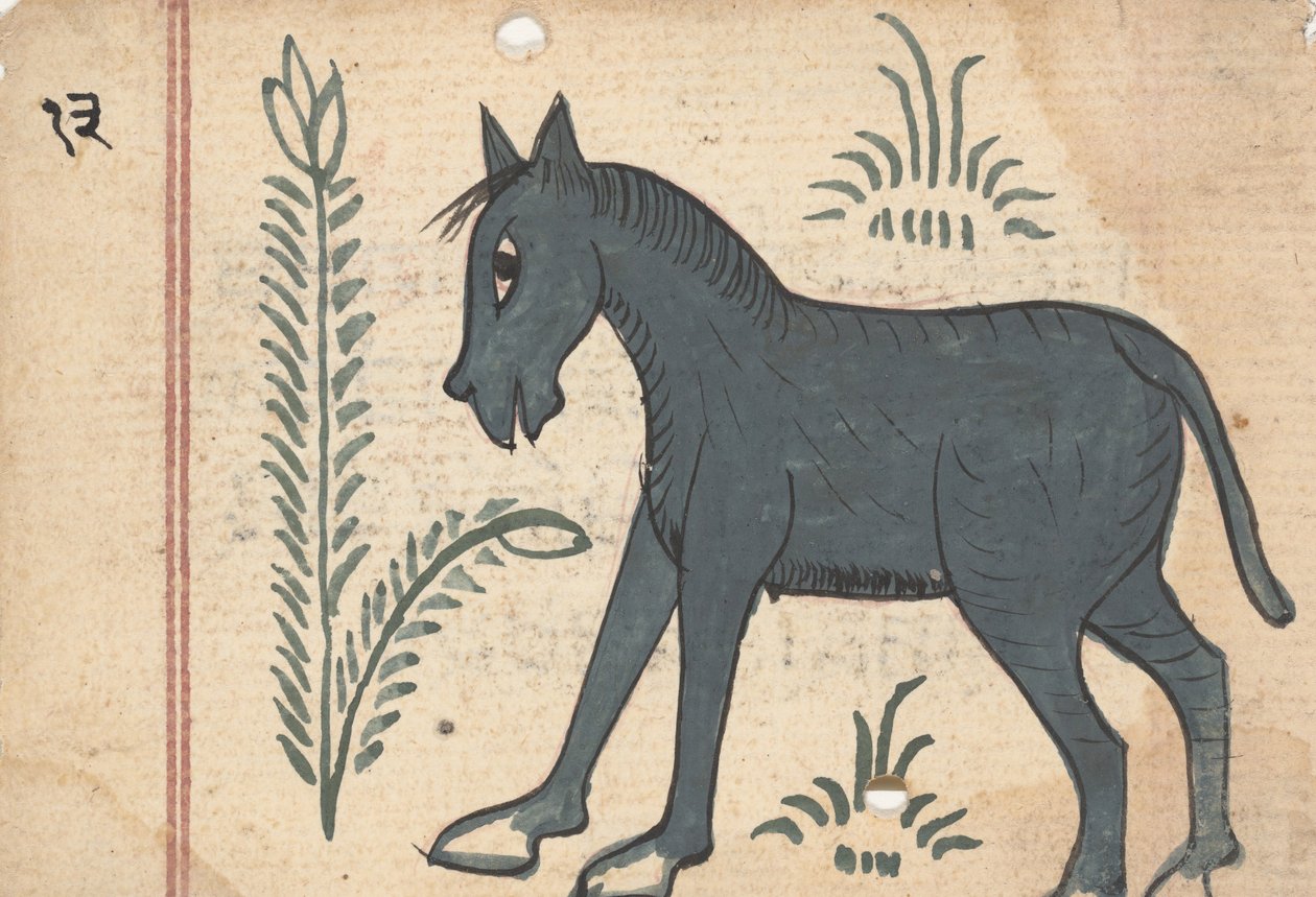 Oldal a jóslatok könyvéből, kb. 1800. alkotó: Unbekannt