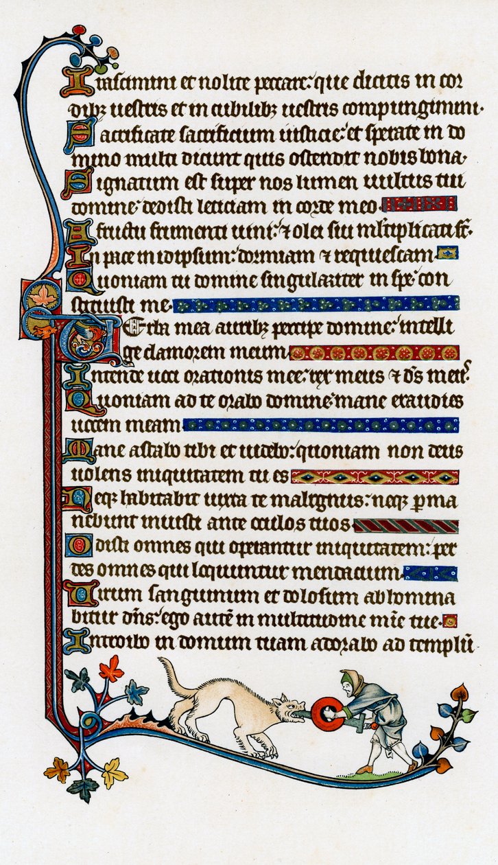 Díszített szövegű oldal, 1284-1316 alkotó: Unbekannt