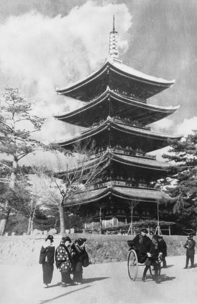 Pagoda, Nara, Japán, 19. század vége vagy 20. század eleje alkotó: Unbekannt