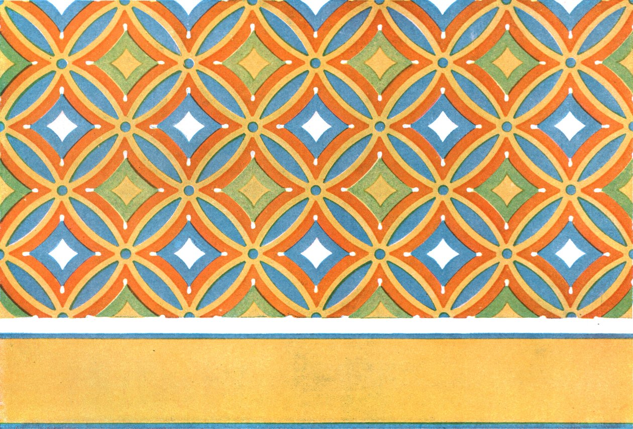 Festett mennyezet Amenemhet sírjában, Thébában, Egyiptomban, 1928. alkotó: Unbekannt