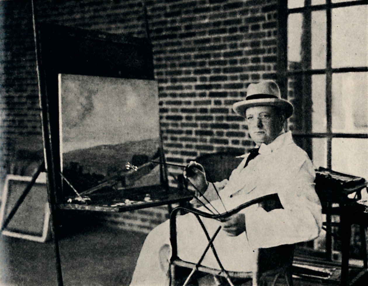 Painter in Oils – Churchill mint művész, 1920-as évek, 1945. alkotó: Unbekannt