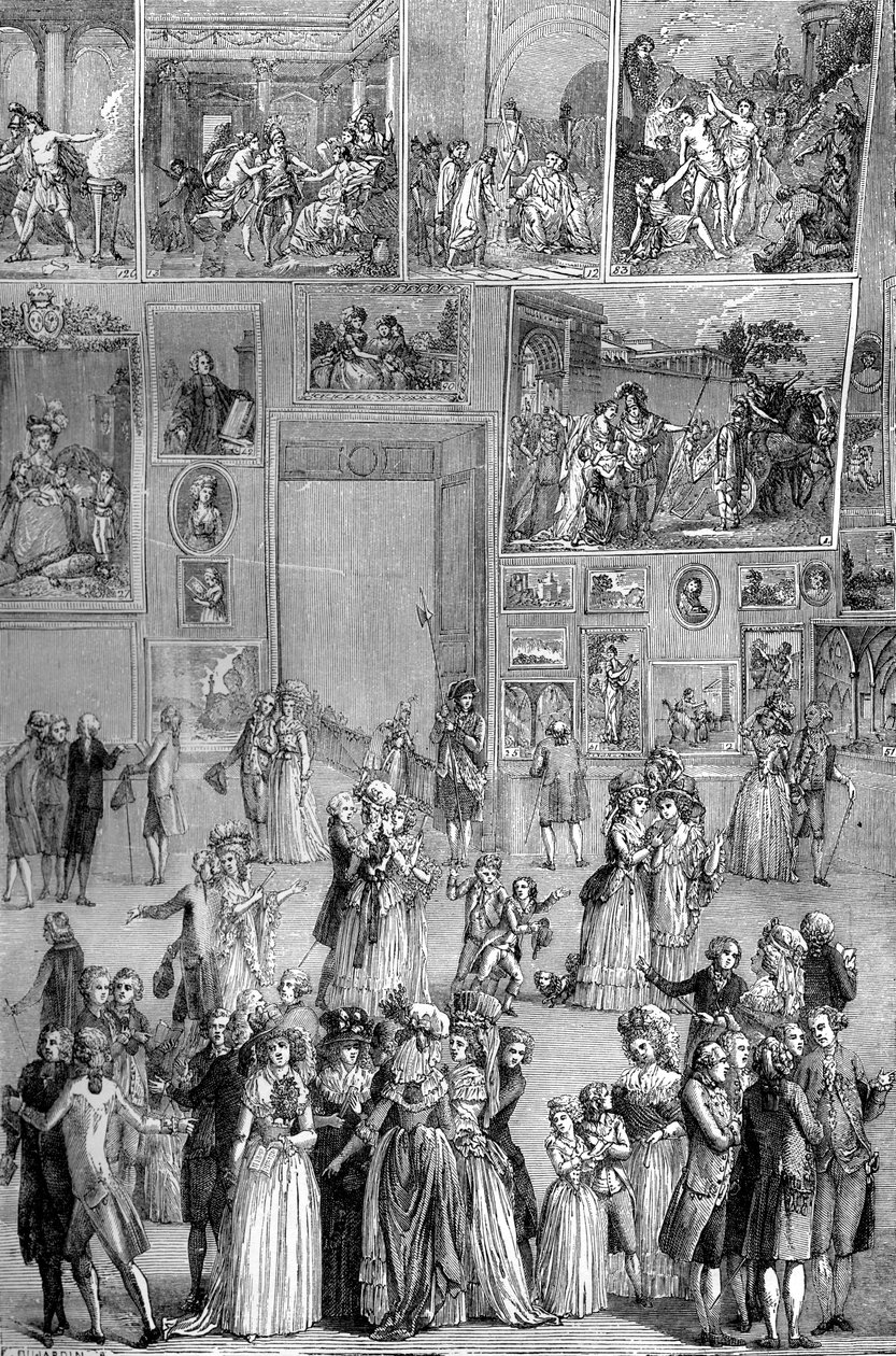 Festménykiállítás, Louvre, Párizs, 1737 1882-1884 alkotó: Unbekannt