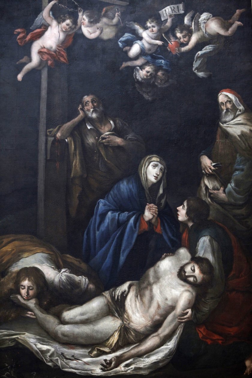 Festmény Chiesa del Carmine-ban, Martina Franca, Puglia: Krisztus elbocsátották a keresztről, Martina Franca, Olaszország alkotó: Unbekannt