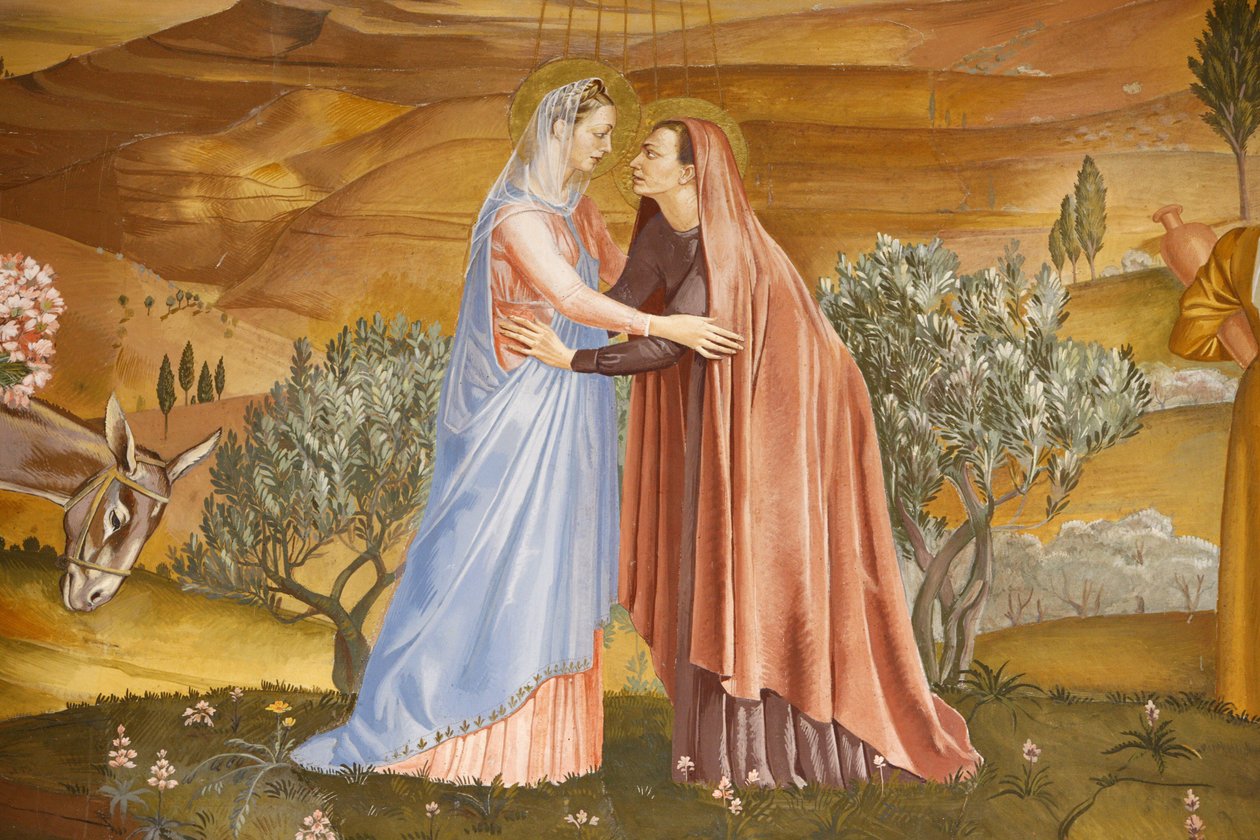 Festmény a Visitation templomban Ein Keremben: a Visitation, Ein Kerem, Izrael alkotó: Unbekannt