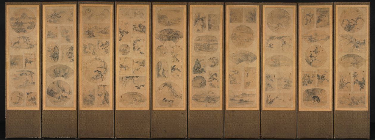 Száz témát tartalmazó festmény, 1800-as évek vége. alkotó: Unbekannt