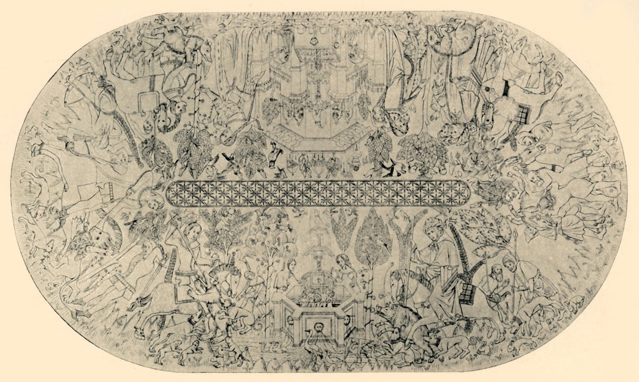 Festmény az igazságszolgáltatás csarnokának mennyezetéről, 1907. 1. sz. alkotó: Unbekannt