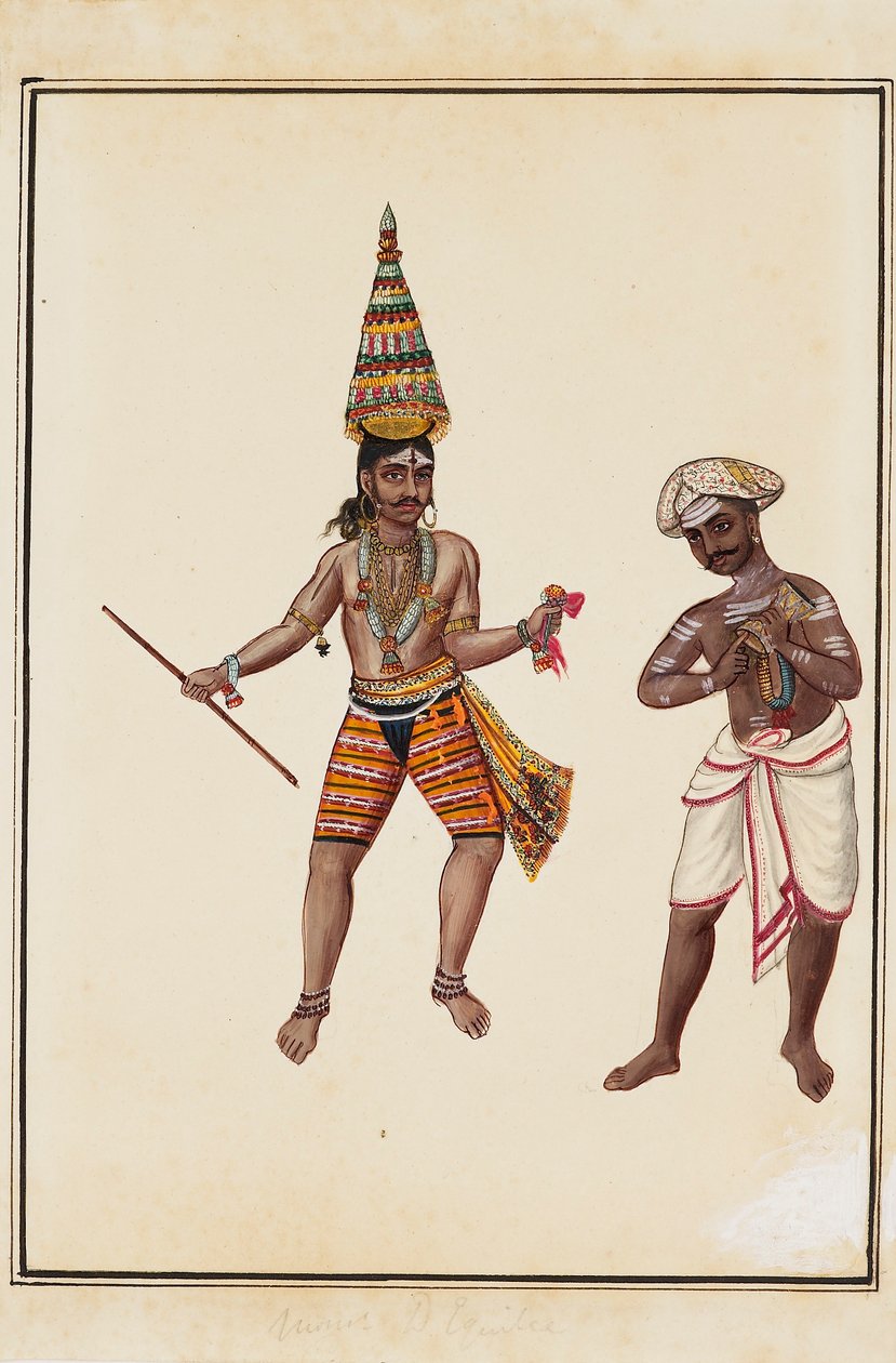 Férfi templomi táncos pár, 1820-1825 alkotó: Unbekannt