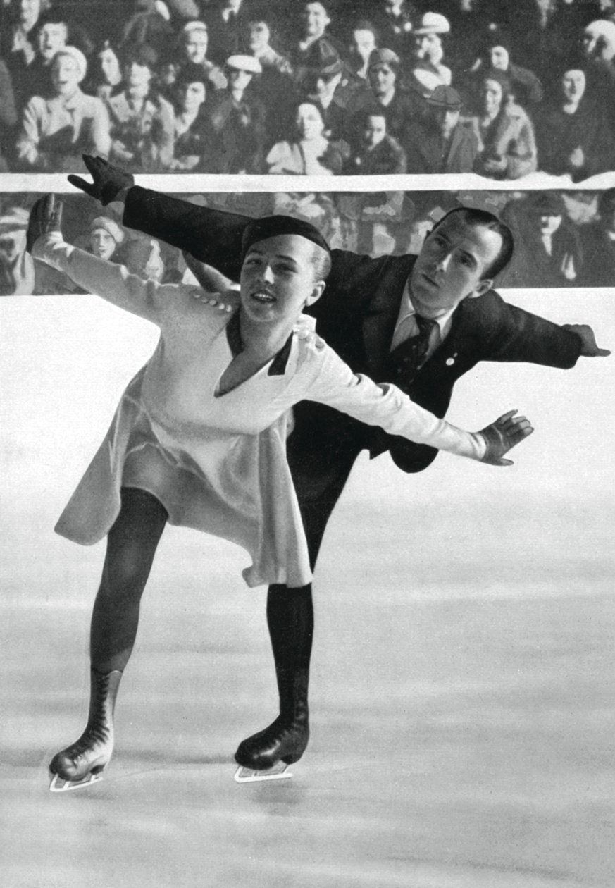 Páros műkorcsolya, téli olimpiai játékok, Garmisch-Partenkirchen, Németország, 1936 alkotó: Unbekannt