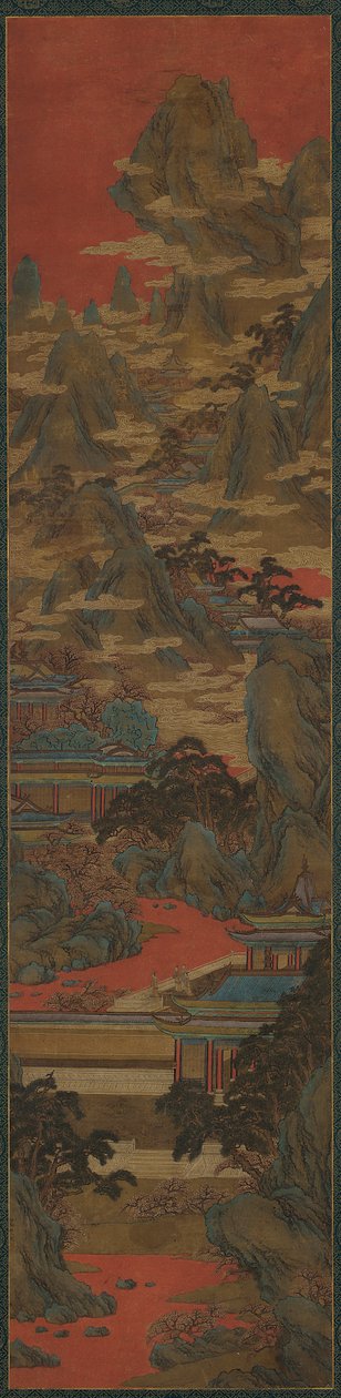 Palace Ladies Watching the Sunset, Ming-dinasztia, 16-17. alkotó: Unbekannt