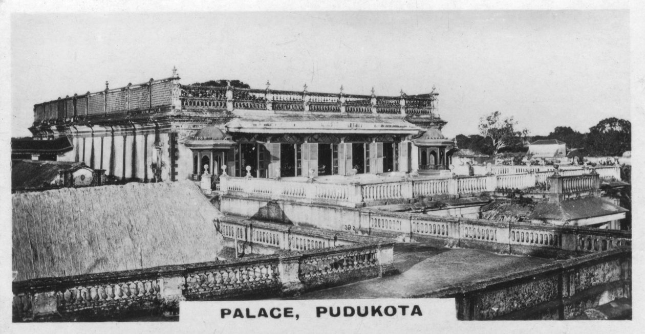 Palace, Pudukottai, Tamil Nadu, India, 1925 alkotó: Unbekannt