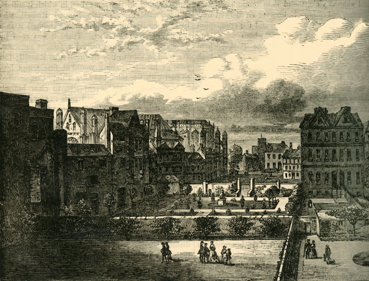 Palotaudvar, délről, 1881. alkotó: Unbekannt