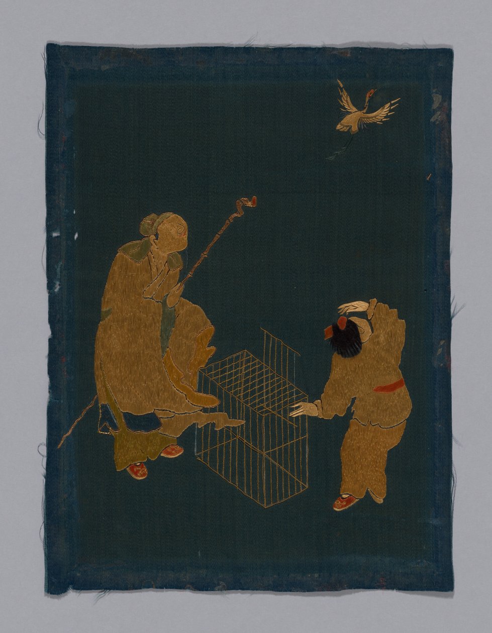 Panel bútorszövet, Kína, Kangxi-korszak, Qing-dinasztia 1644-1911, 180050. alkotó: Unbekannt