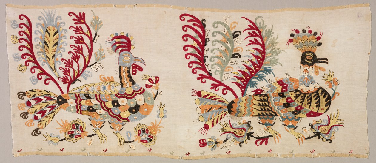 Panel, Valószínűleg egy szoknyából, 1800-as évek. alkotó: Unbekannt