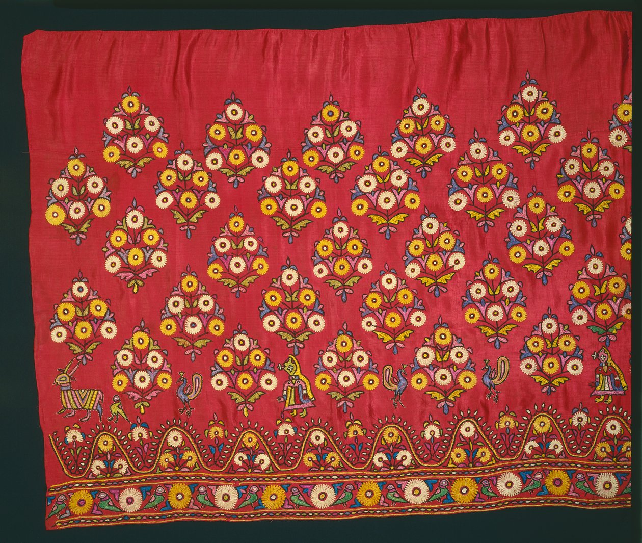Panel egy szoknya Ghagra számára, az 1800-as évek végén vagy az 1900-as évek elején. alkotó: Unbekannt