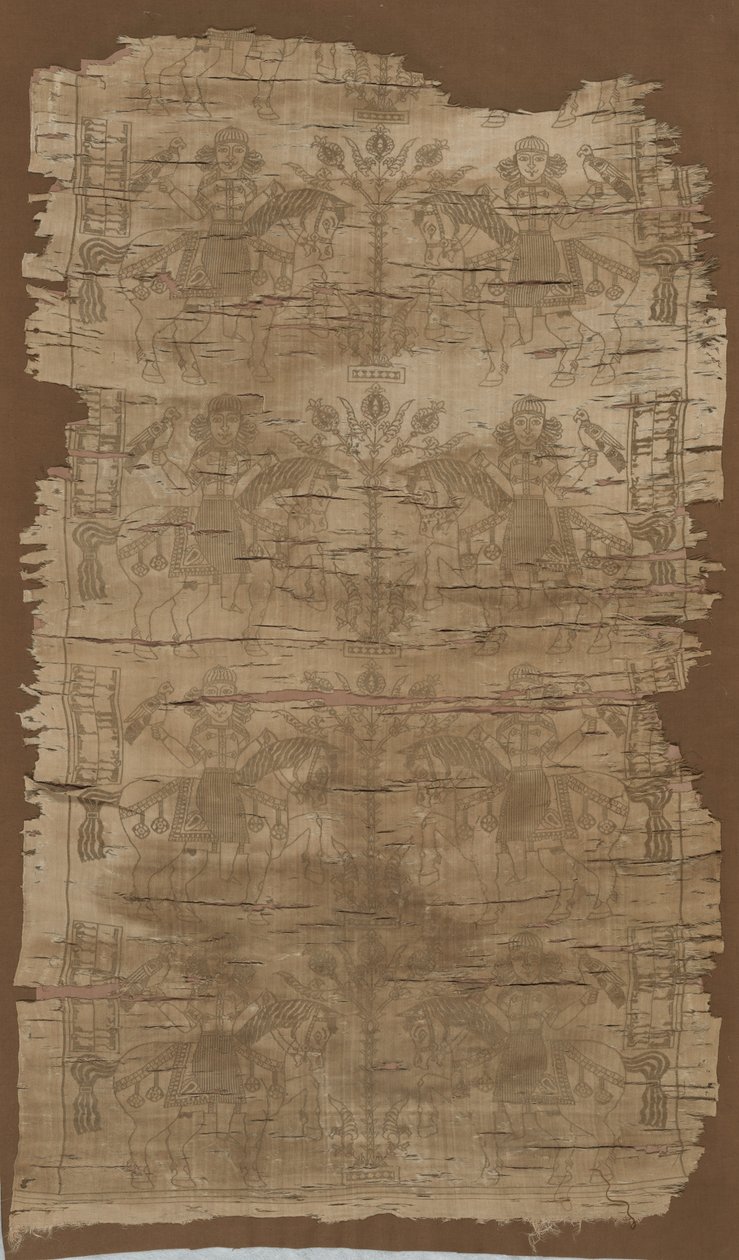 Panel solymászokkal, 1516-1955. alkotó: Unbekannt