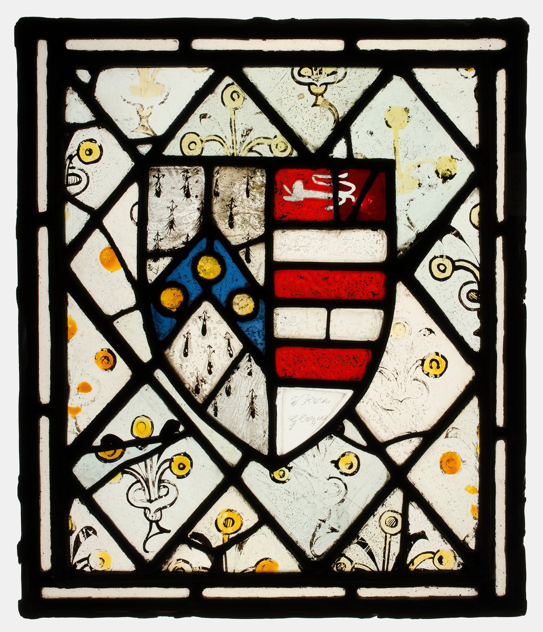 Panel Johnson heraldikai pajzsával, brit, kb. 1500. alkotó: Unbekannt
