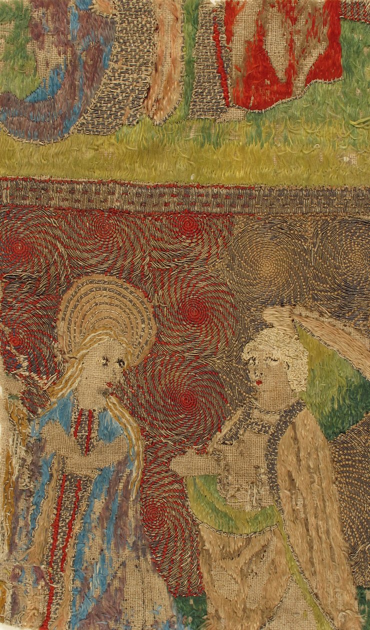 Panel Szűzanyával és Gábriel Angyali üdvözlettel, német, 15. század. alkotó: Unbekannt