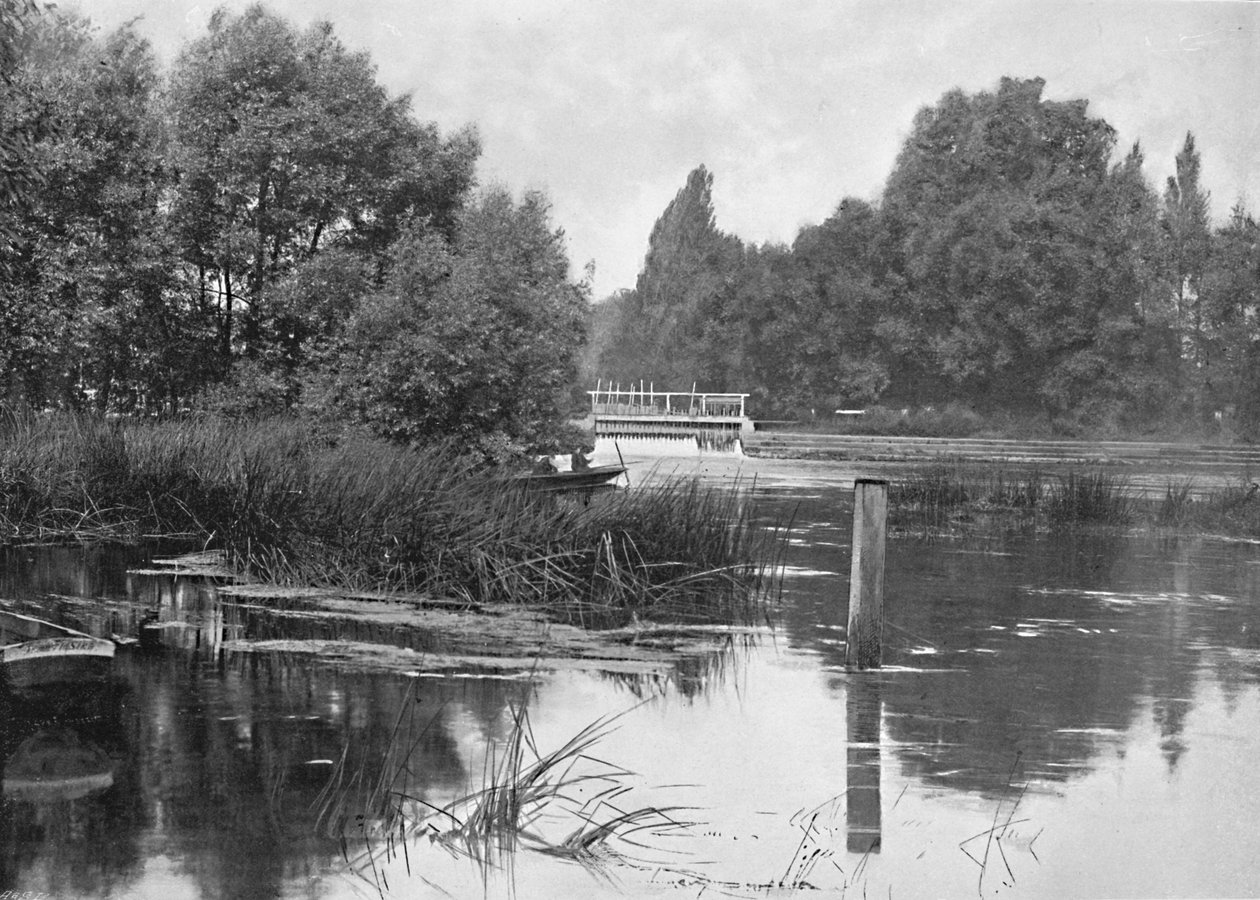 Pangbourne Weir, 1896 alkotó: Unbekannt