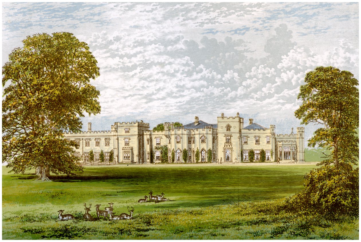 Panshanger Park, Hertfordshire, Earl Cowper otthona, 1880 alkotó: Unbekannt