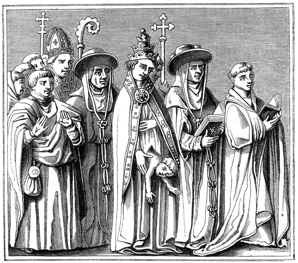 Papesse Jeanne, XV. század 1849 alkotó: Unbekannt