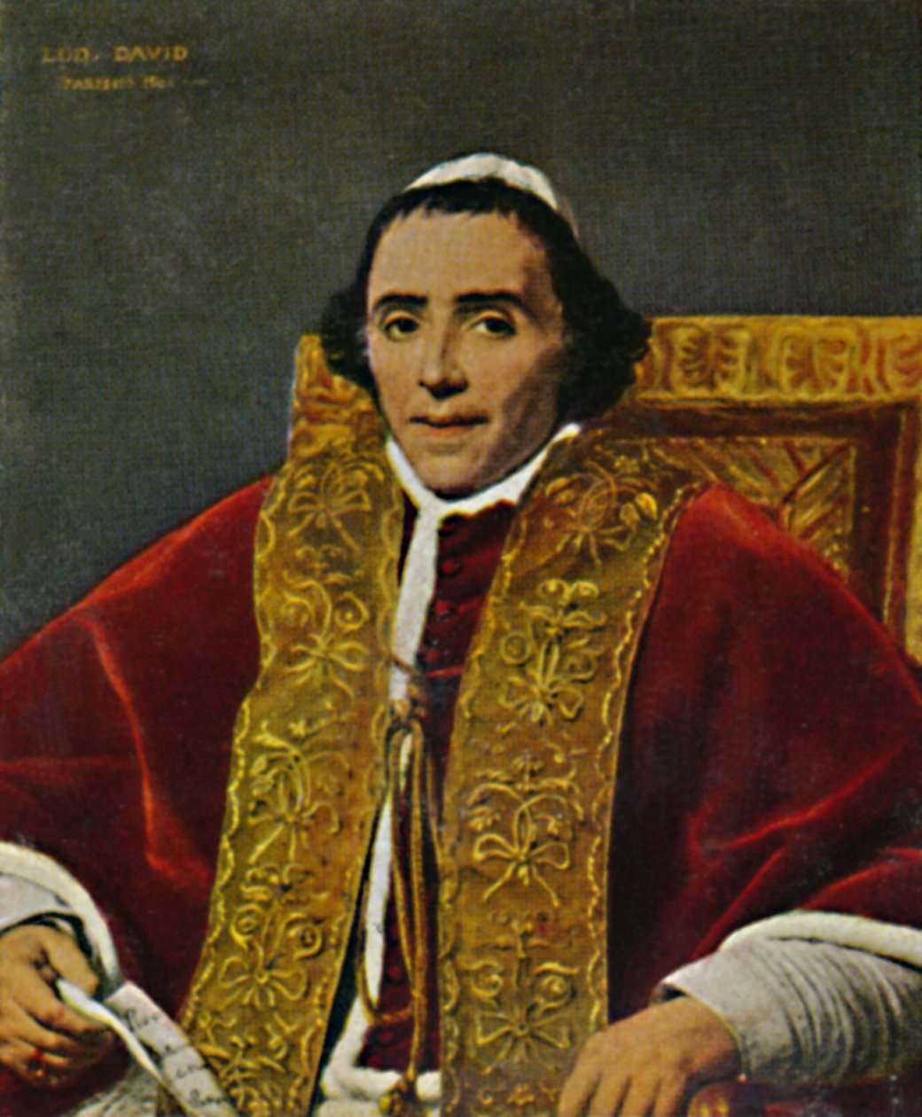 Pius pápa 1740-1823. - David festménye, 1934. alkotó: Unbekannt