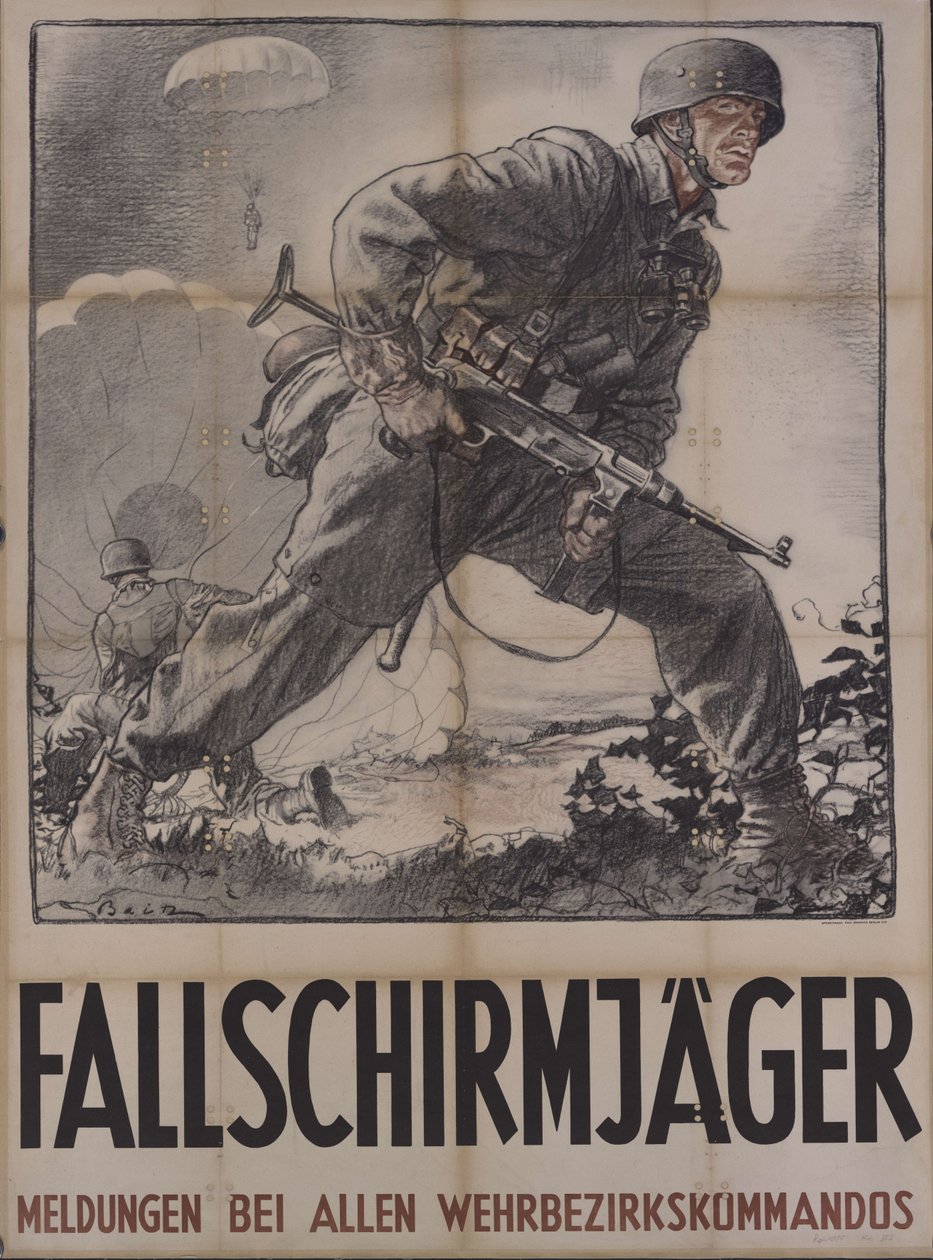Ejtőernyős, 1942. alkotó: Unbekannt