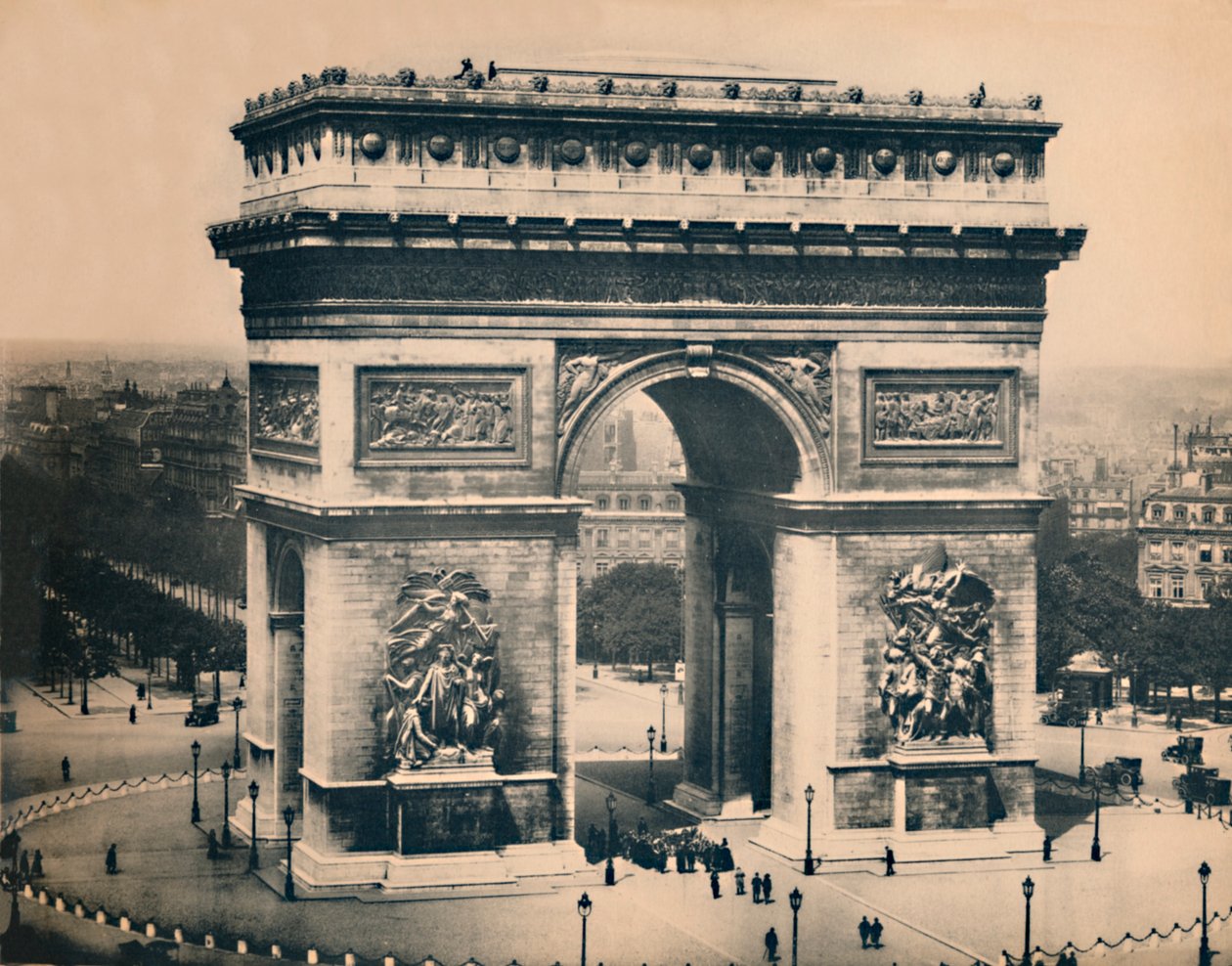 Párizs. - Diadalív. -LL, 1910. alkotó: Unbekannt