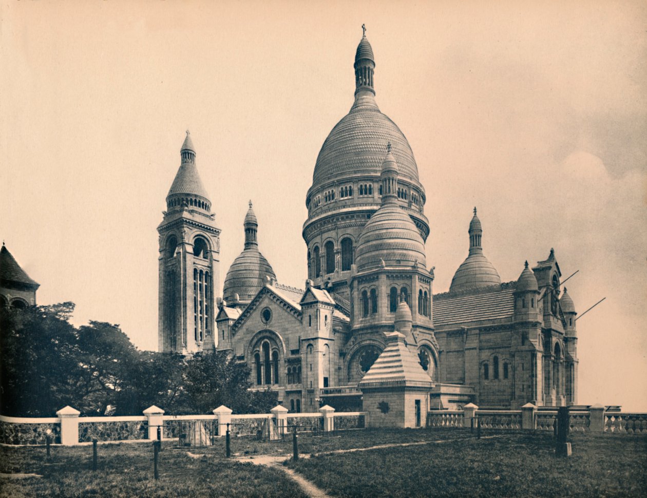 Párizs. - A Szent Szív Bazilika, 1910. alkotó: Unbekannt