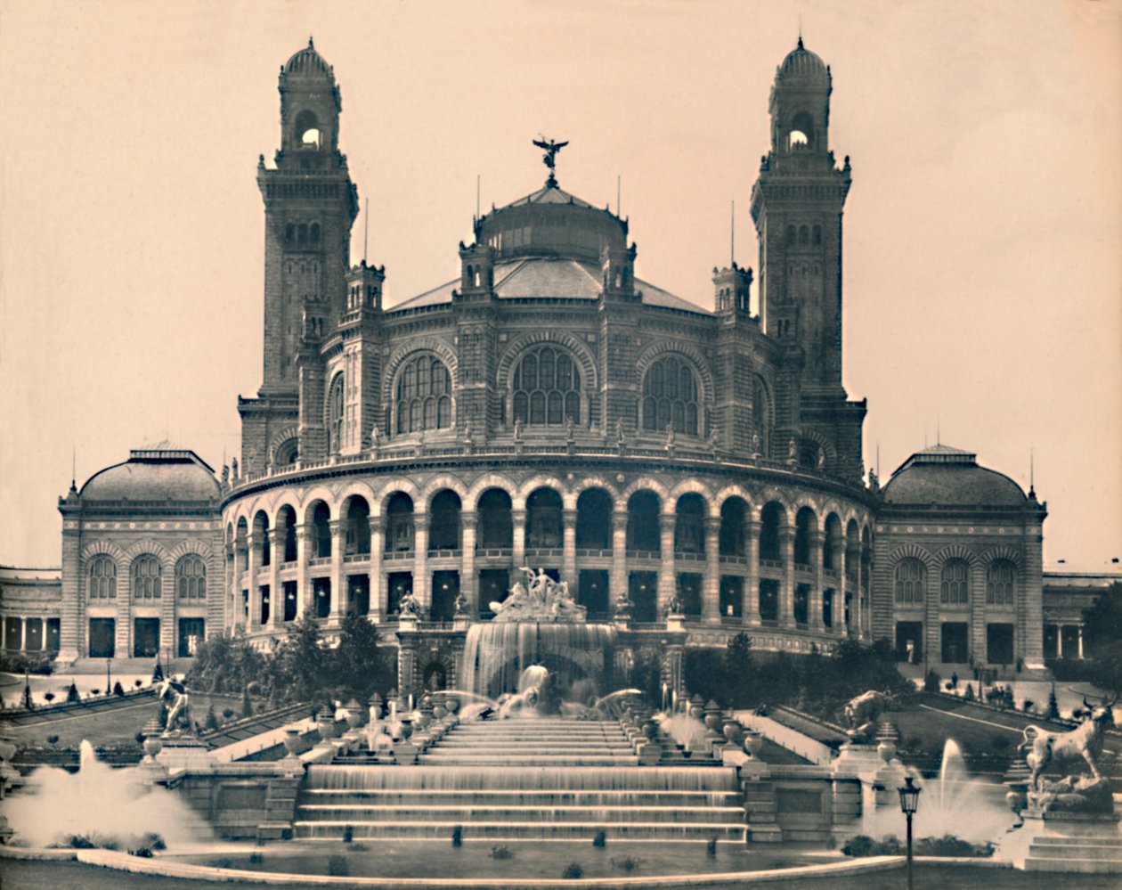 Párizs. - A Trocadero palota. - ND, c1910. alkotó: Unbekannt
