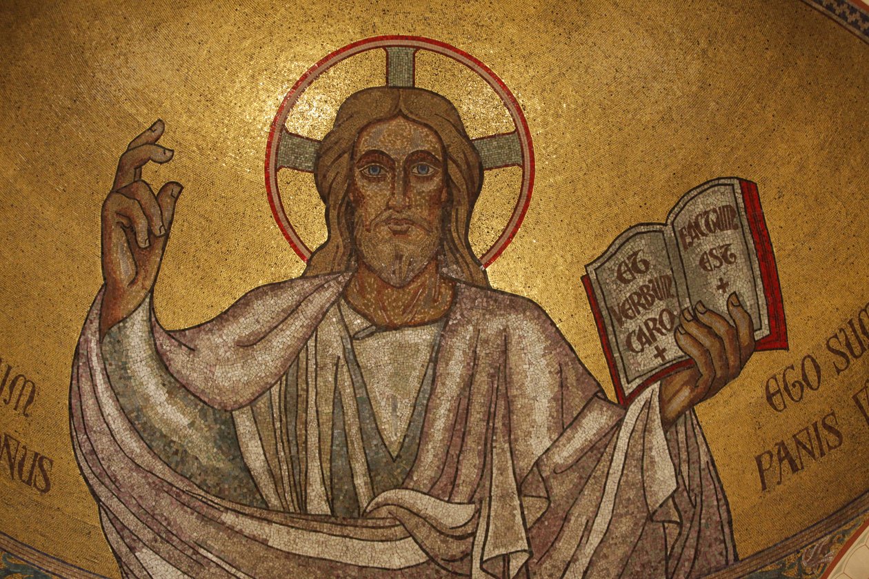 Párizs, Franciaország Pantokrátor Krisztus (dicsőségben) a Saint-Pierre-de-Montrouge templomban, Párizs, Franciaország alkotó: Unbekannt