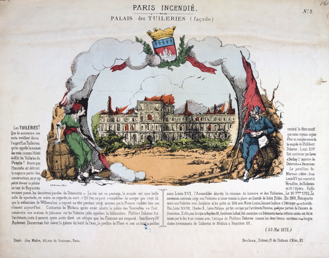 Párizsi tűzvész, 1871 alkotó: Unbekannt