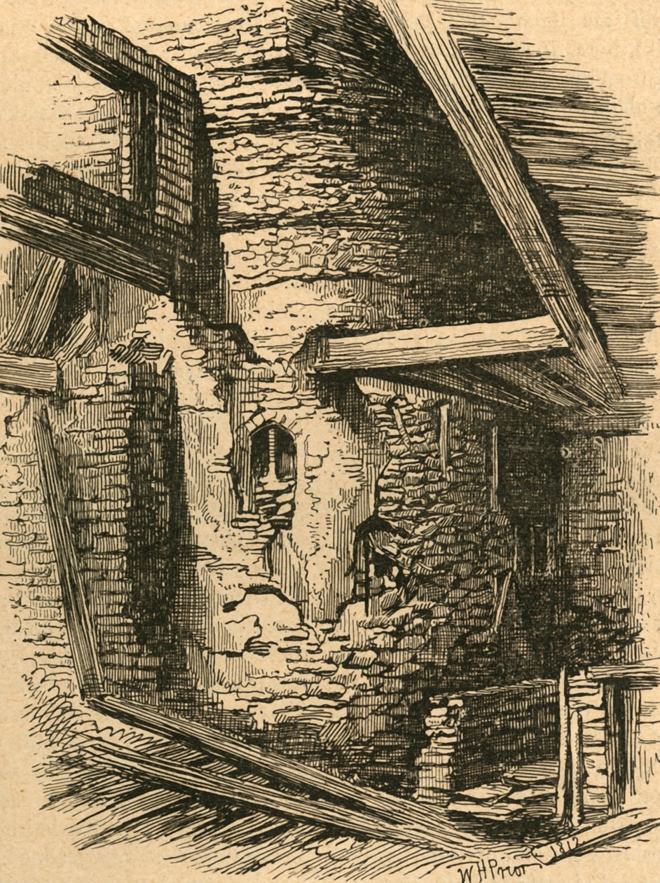 Az Old London Wall része a Falcon Square közelében, 1870, 1897. alkotó: Unbekannt