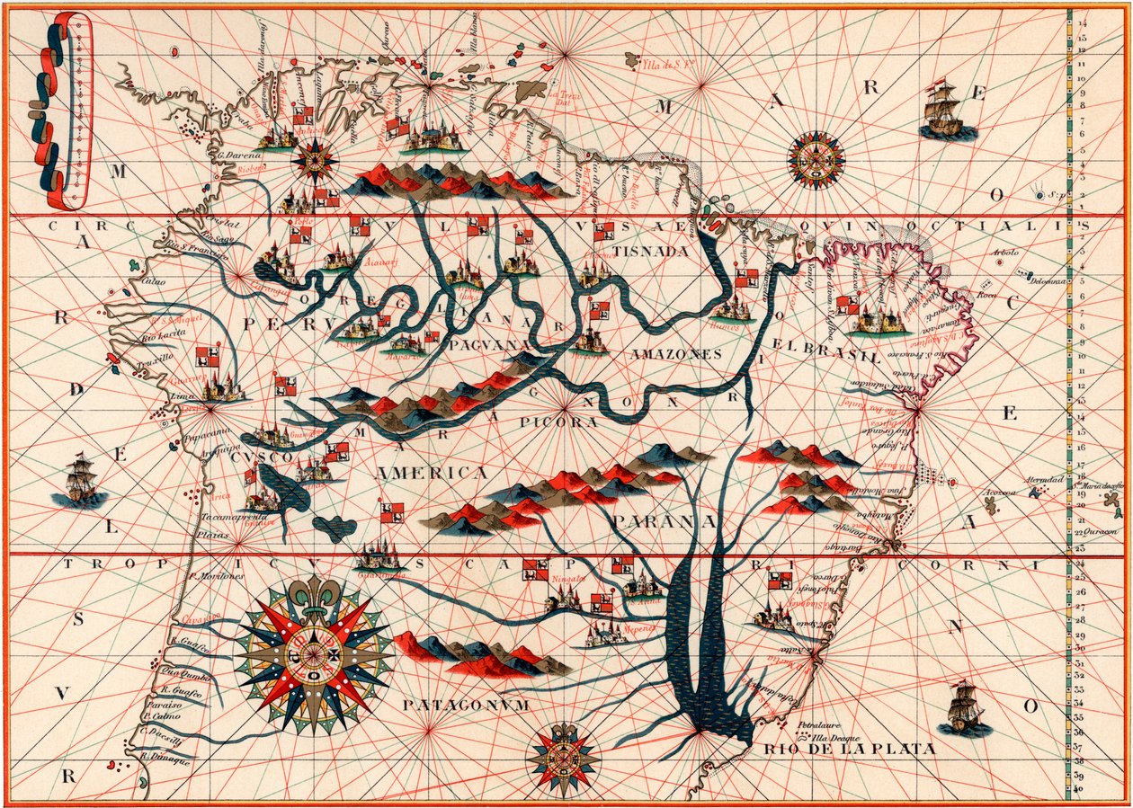 Dél-Amerika része, 1582 alkotó: Unbekannt