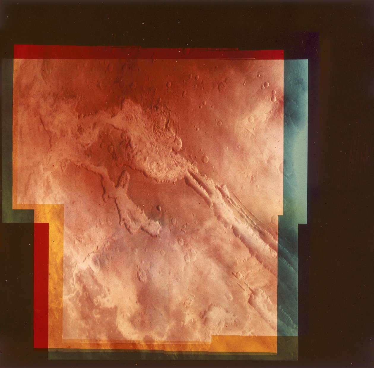 A Grand Canyon része, Marineris Vallis, a Marson, 1976 alkotó: Unbekannt