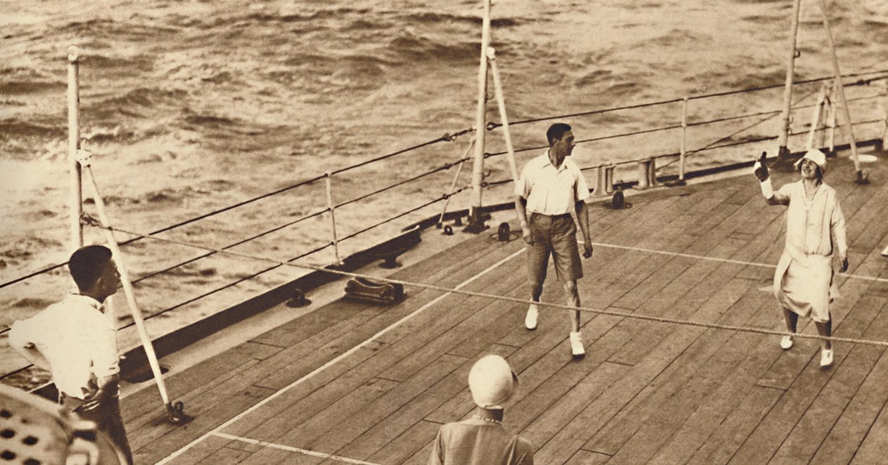 Partners - Deck tenisz játék a hírességben, 1927, 1937 alkotó: Unbekannt