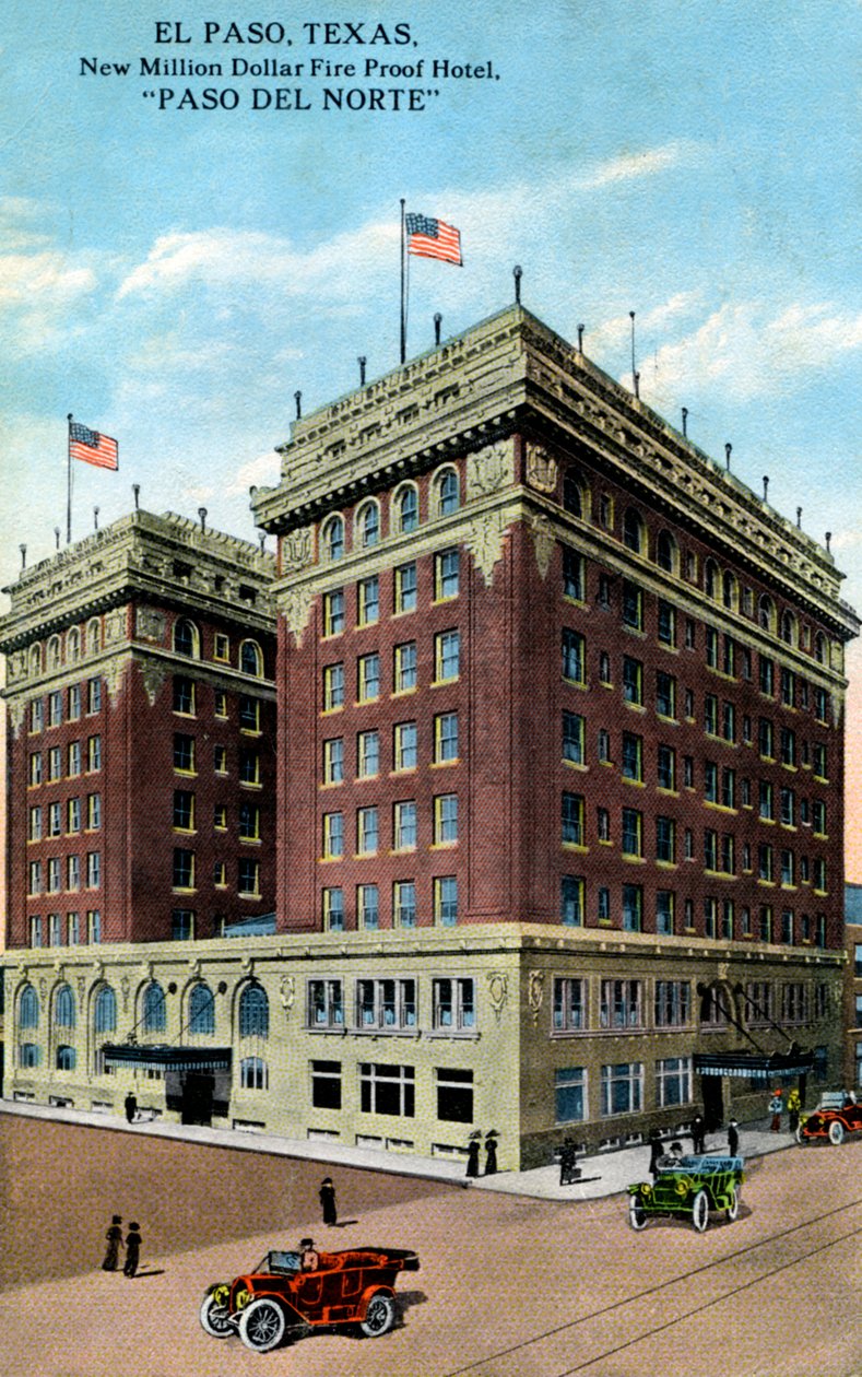Paso del Norte Hotel, El Paso, Texas, USA, 1916 alkotó: Unbekannt