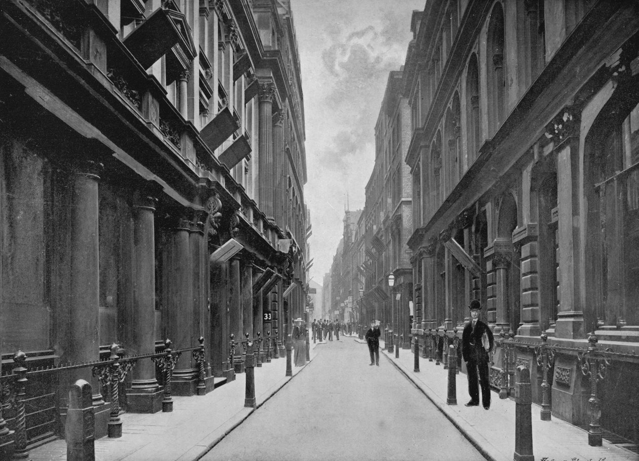 Paternoster Row, London City, 1911 alkotó: Unbekannt