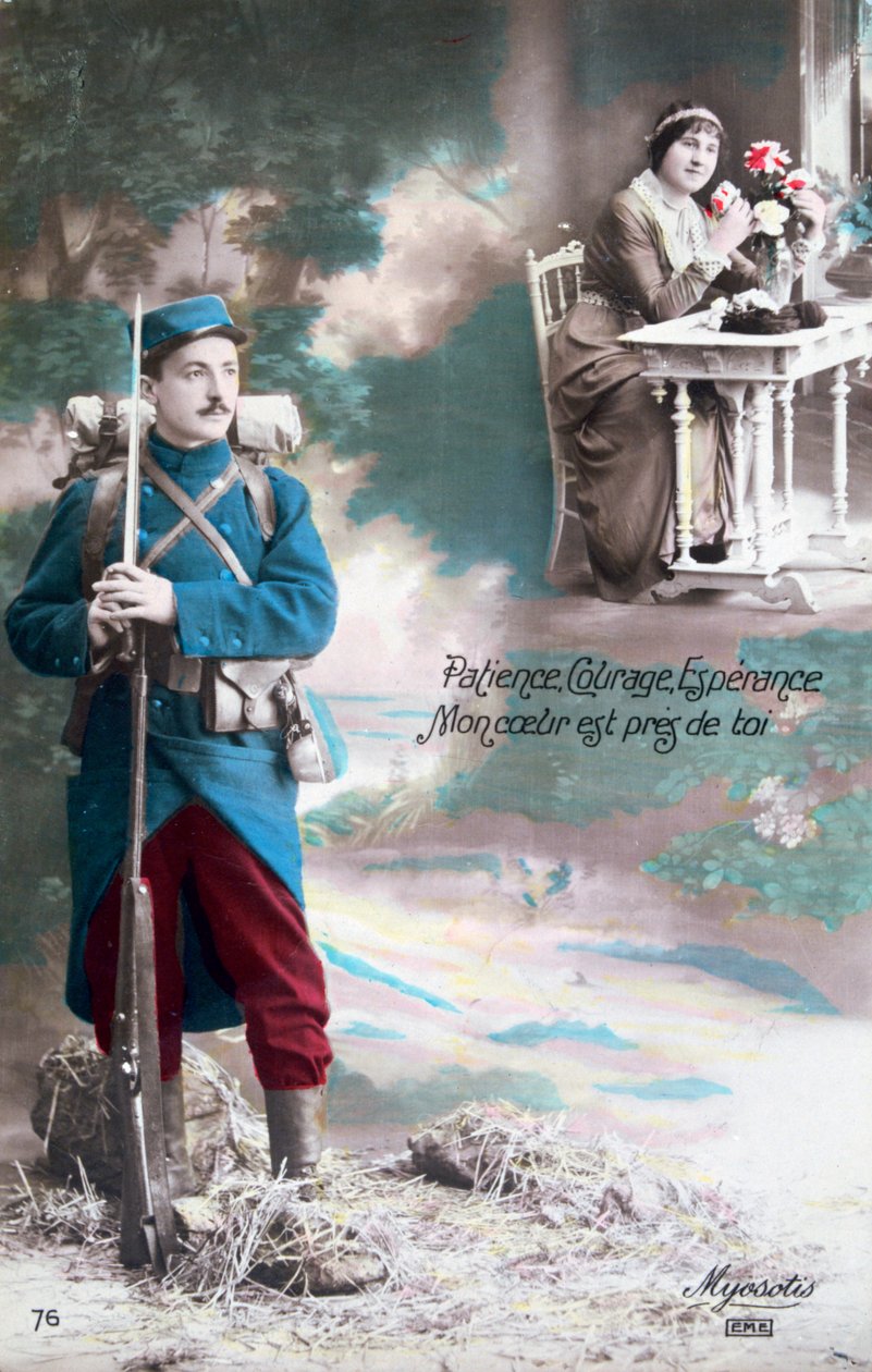 Türelem, bátorság, remélem szívem közel van hozzátok, 1914-1918 alkotó: Unbekannt