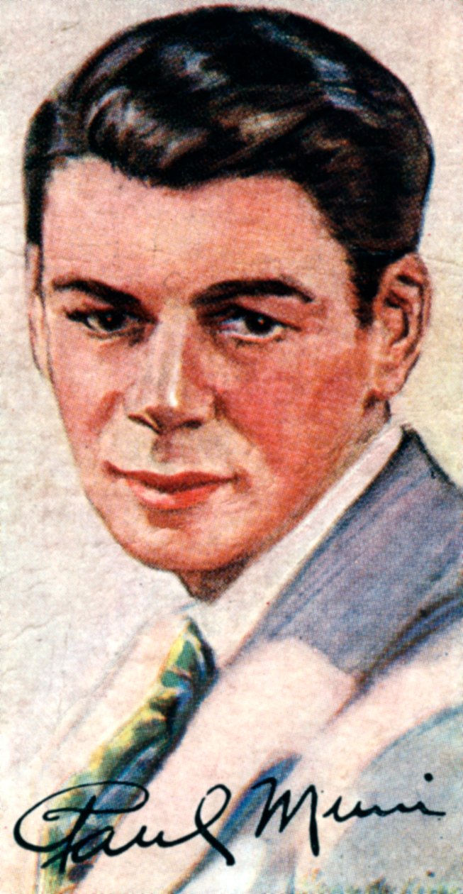 Paul Muni, 1895-1967, Oscar-díjas sokoldalú színész, XX. alkotó: Unbekannt