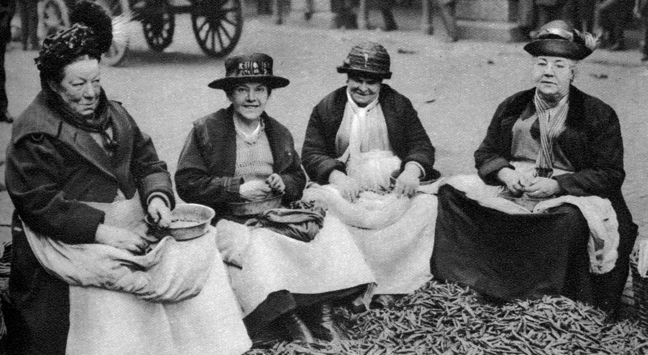 Borsóhéj a Covent Gardenben, Londonban, 1926-1927 alkotó: Unbekannt