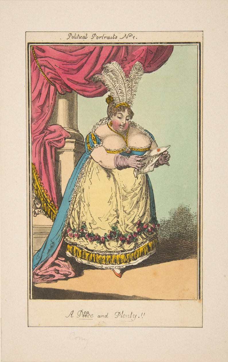 Békedarab és rengeteg politikai portré 1. sz., kb. 1820. alkotó: Unbekannt