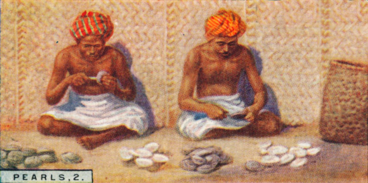 Pearls, 2. - Opening the Oysters, Ceylon, 1928 alkotó: Unbekannt