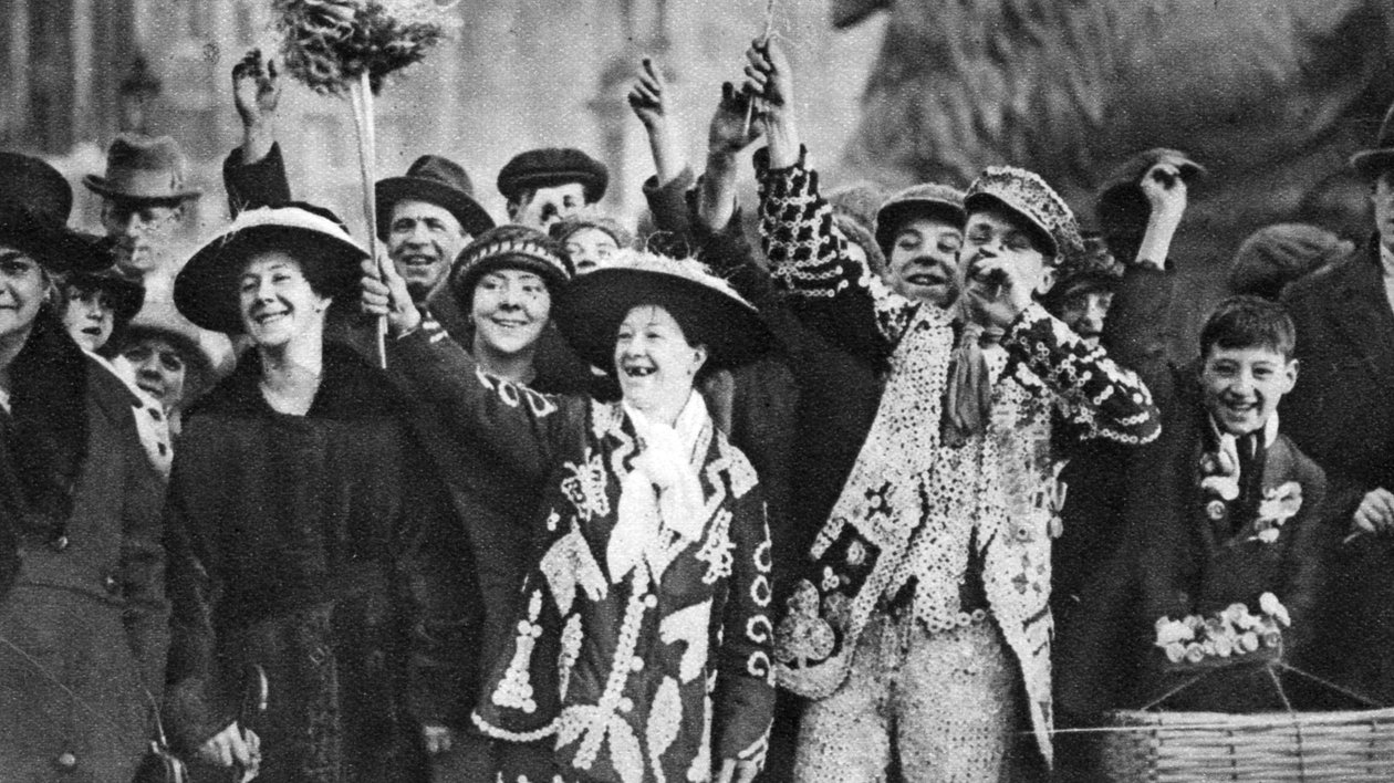 Gyöngykirály és királynő jó hangulatban, London, 1926-1927 alkotó: Unbekannt