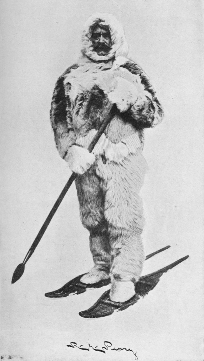 Peary sarkvidéki ruhában, 1910, 1928 alkotó: Unbekannt