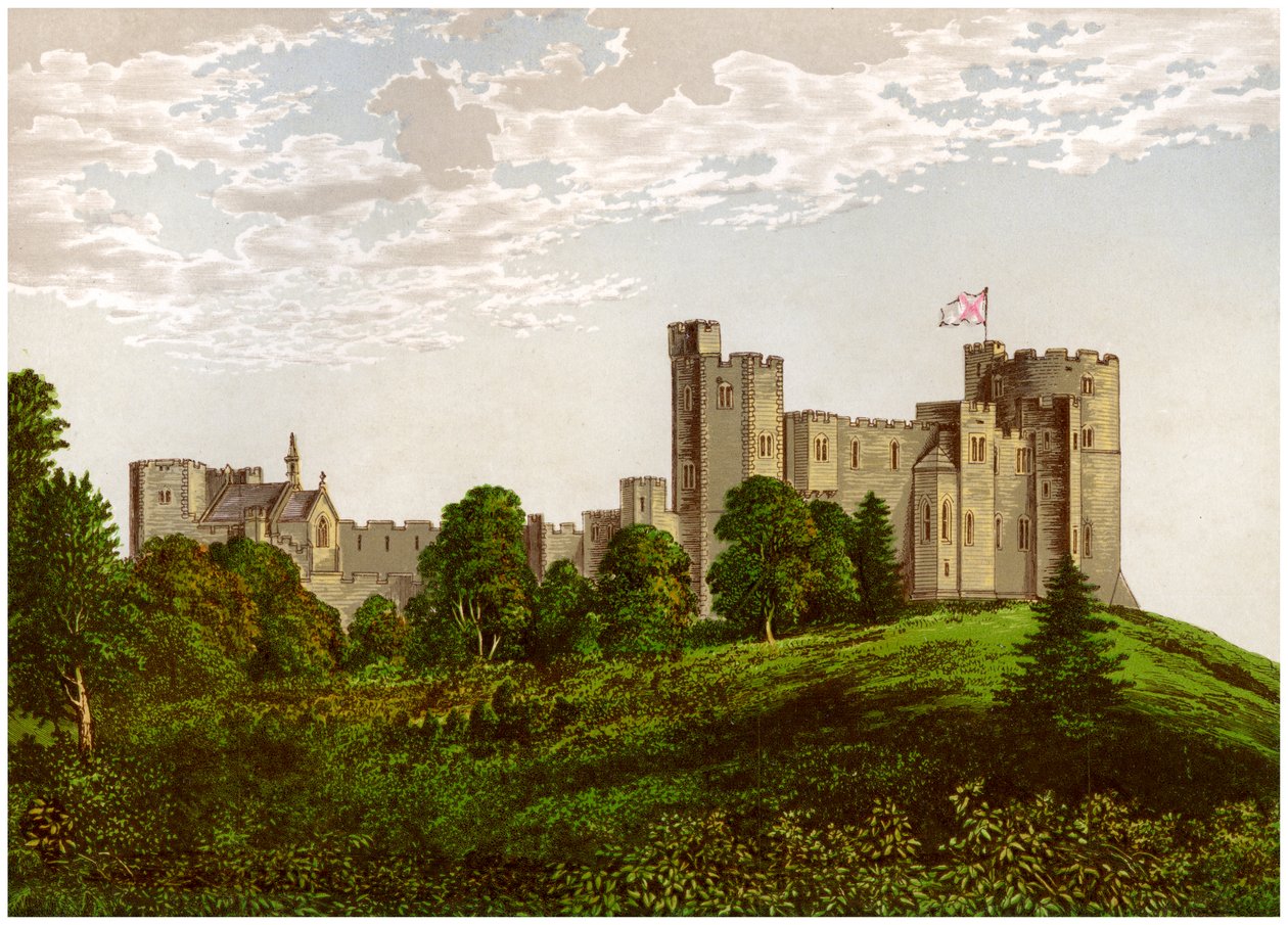 Peckforton kastély, Cheshire, Tollemache báró otthona, 1880 alkotó: Unbekannt