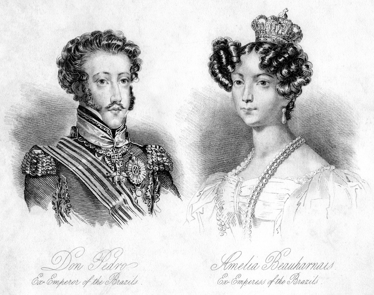 I. Pedro, Brazília császára és Amelie Leuchtenberg hercegnő alkotó: Unbekannt