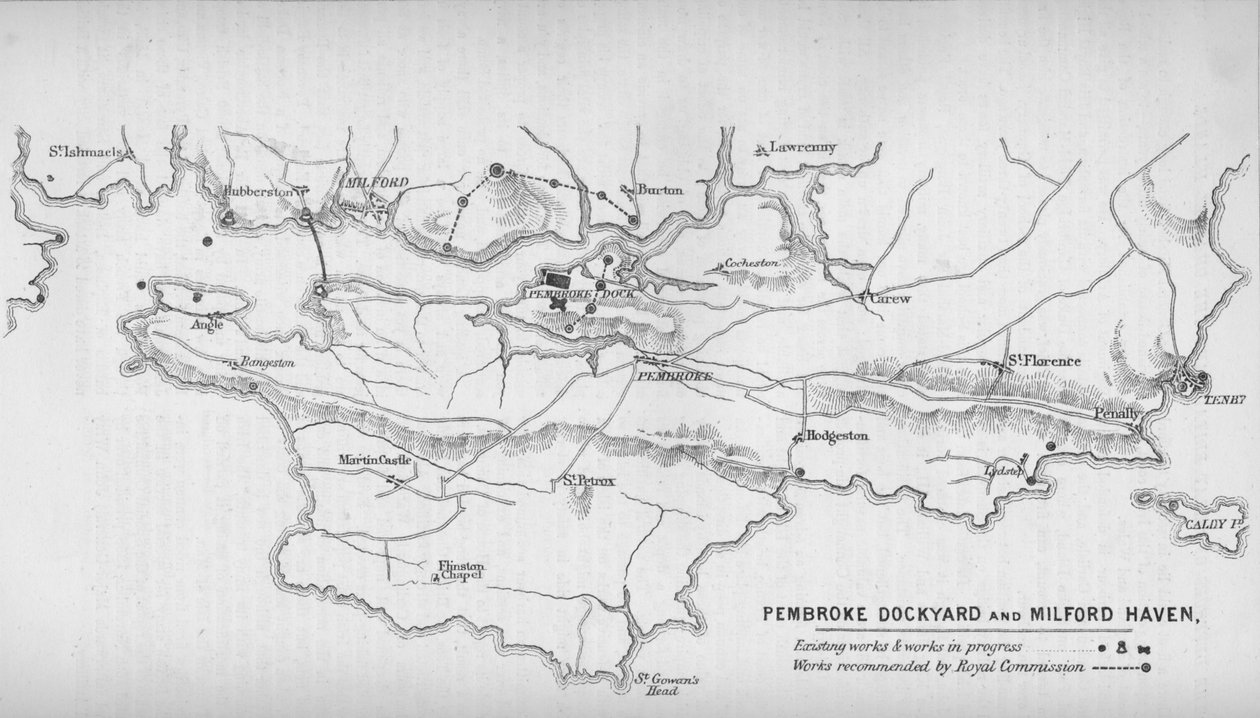 Pembroke Dockyard és Milford Haven, 1884 alkotó: Unbekannt