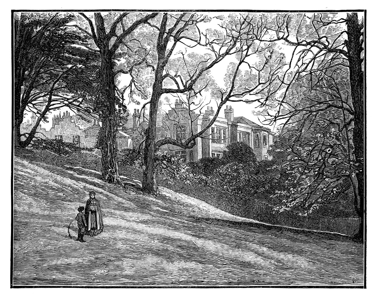 Pembroke Lodge, Richmond, London, 1888 alkotó: Unbekannt